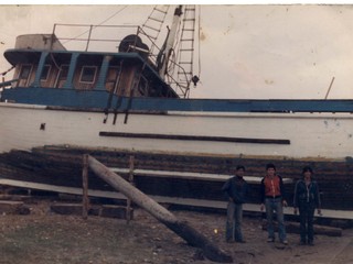 Construcción de la lancha "María Ercira"