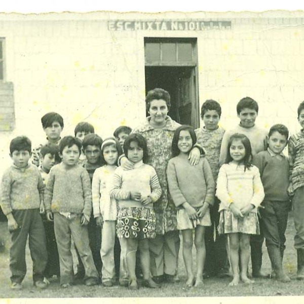 Alumnos de la Escuela N° 101 de Quellón viejo