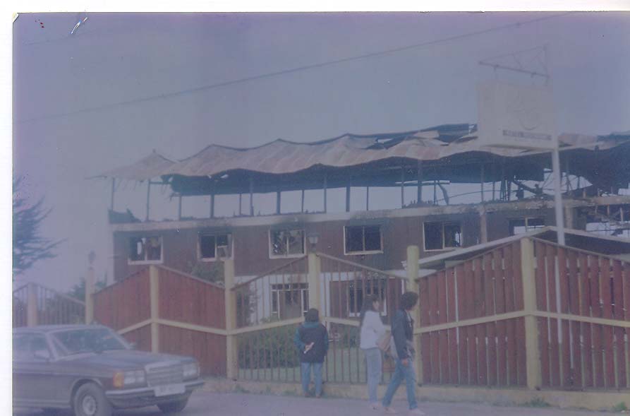 Incendio hotel Llanquil Incendio hotel Llanquil