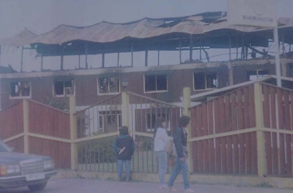 Incendio hotel Llanquil