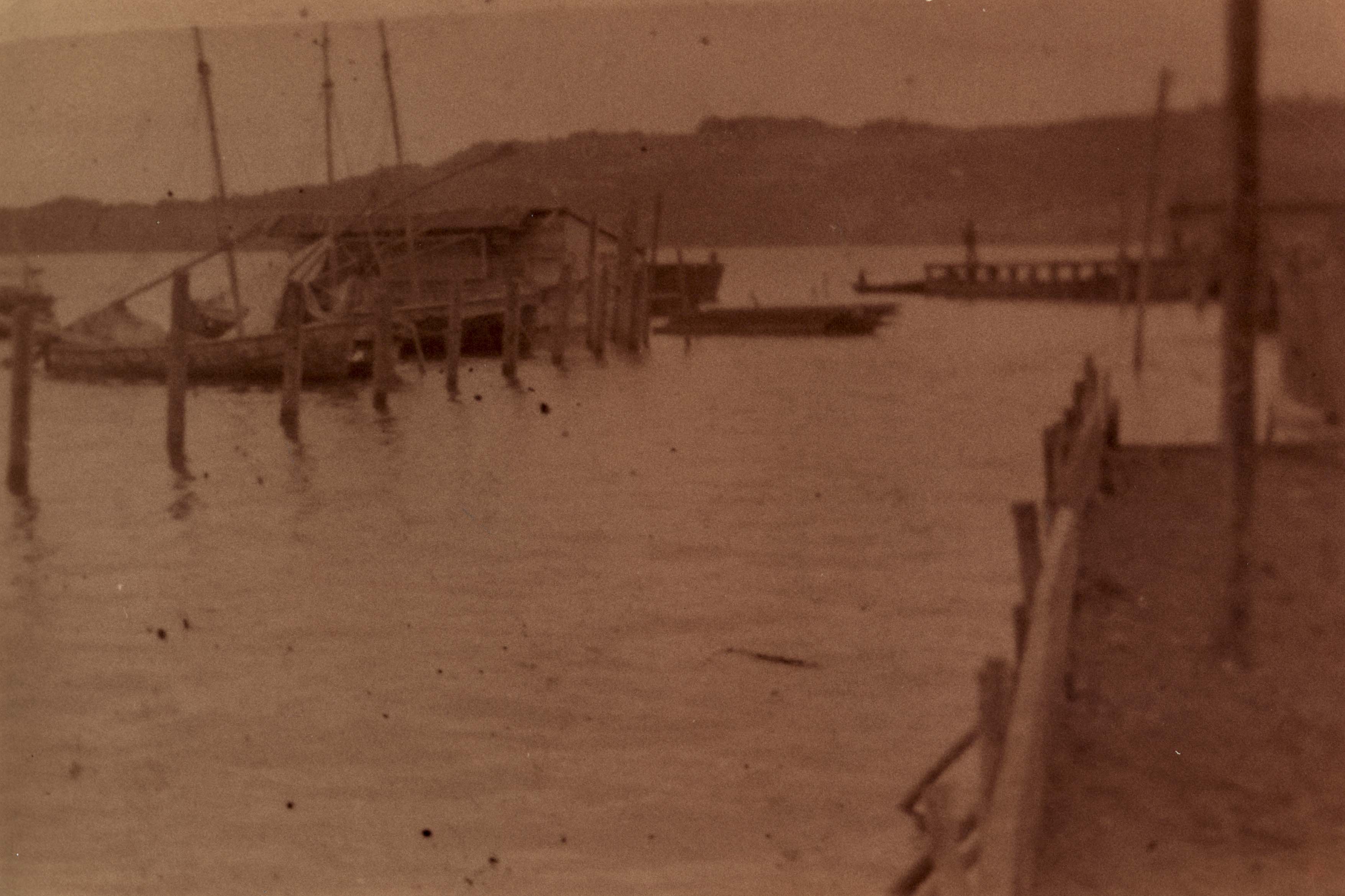Inundación del muelle de Quellón Inundación del muelle de Quellón