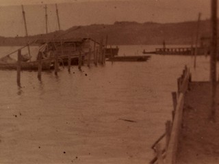 Inundación del muelle de Quellón