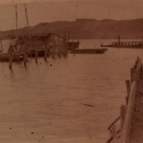 Inundación del muelle de Quellón