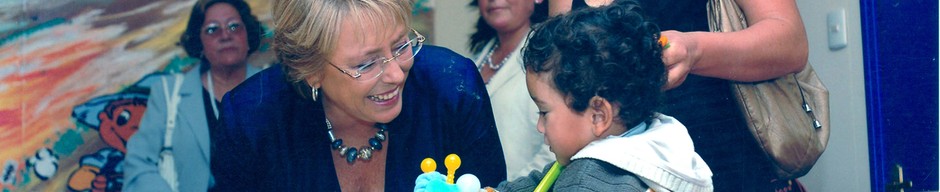 Presidenta Michelle Bachelet en inauguración de sala cuna