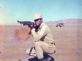 Juan Carvajal en el servicio militar