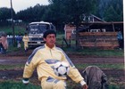 Práctica de fútbol de Héctor Alcayaga