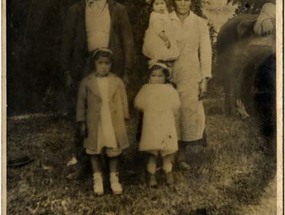 Familia en laguna Lo Méndez