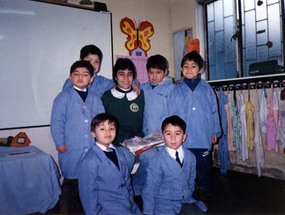 Estudiantes de la escuela Irene Frei de Cid