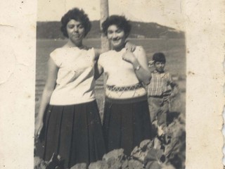 Amigas en "La Punta" de Quemchi