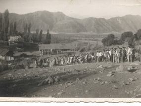 Procesión a la virgen de Lourdes