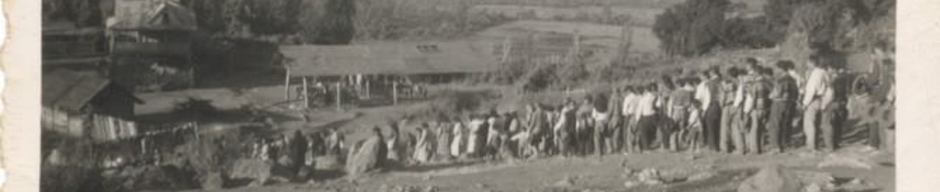 Procesión a la virgen de Lourdes