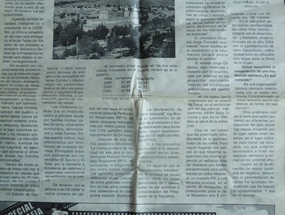 Reportaje del diario "La Región"