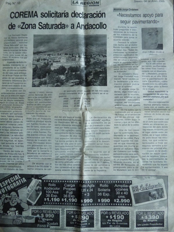 Reportaje del diario "La Región" Reportaje del diario "La Región"