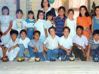 Celebración de navidad en la escuela