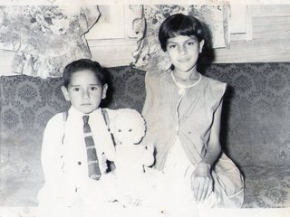 Patricia Preux y su hermano Patricia Preux y su hermano