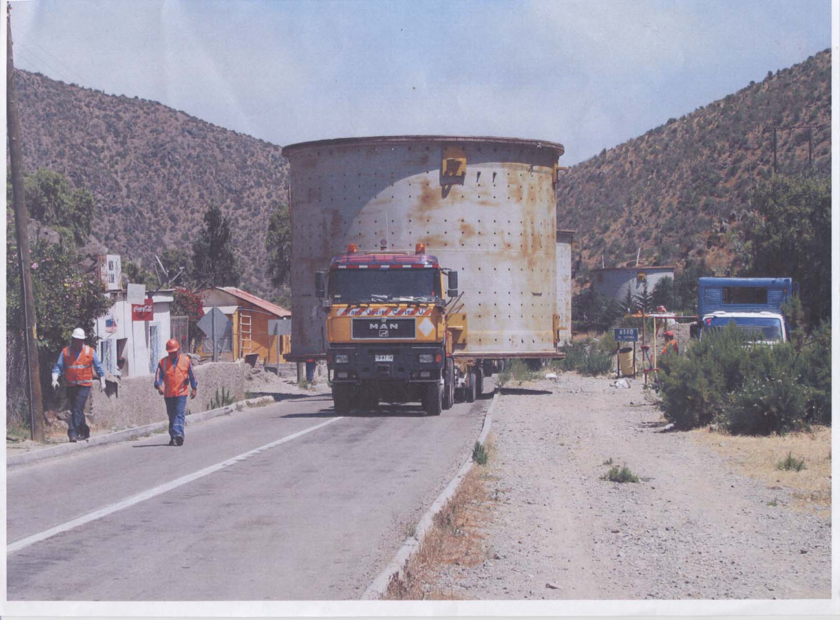Traslado de tambores hacia industria minera Traslado de tambores hacia industria minera