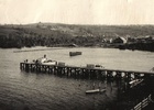 Vista a muelles de Panguipulli