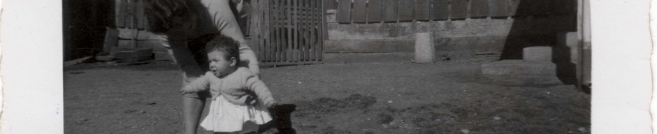 Madre e hija en la hacienda Loncopán