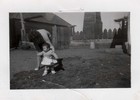 Madre e hija en la hacienda Loncopán