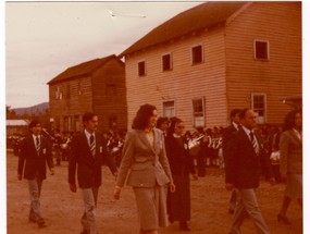 Desfile de profesores del Liceo San Conrado