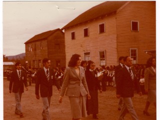 Desfile de profesores del Liceo San Conrado