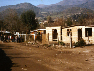 Camino de tierra en Lo Barnechea