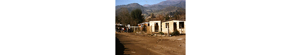 Camino de tierra en Lo Barnechea