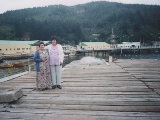 Flor Zúñiga en caleta Mehuín