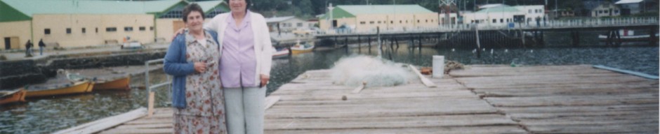 Flor Zúñiga en caleta Mehuín