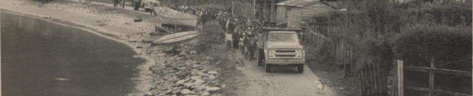 Cortejo fúnebre en caleta de Amargos