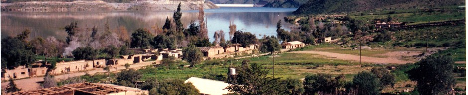 Vista del antiguo pueblo de Gualliguaica