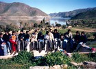 Estudiantes de la escuela "Amelia Barahona Mujica"