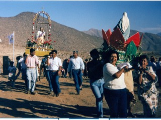 Traslado a la iglesia de Gualliguaica