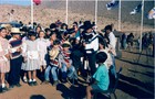 Estudiantes de la escuela Amelia Barahona