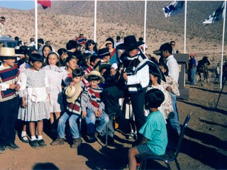 Estudiantes de la escuela Amelia Barahona