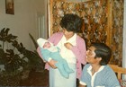 Maribel Traslaviña y sus padres Maribel Traslaviña y sus padres