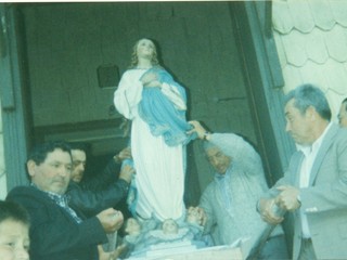 Procesión de la virgen María Inmaculada