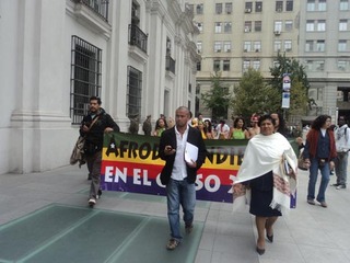 Cristian Báez lidera marcha de afrodescendientes Cristian Báez lidera marcha de afrodescendientes