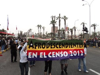 Marcha de afrodescendientes en Arica