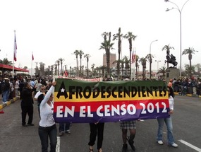 Marcha de afrodescendientes en Arica