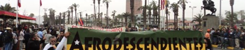 Marcha de afrodescendientes en Arica