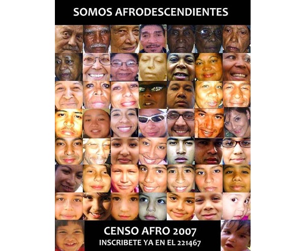 Afiche de inclusión de los afrodescendientes