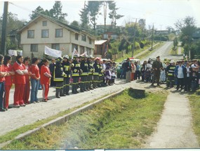 Desfile de fiestas patrias en Cochamó