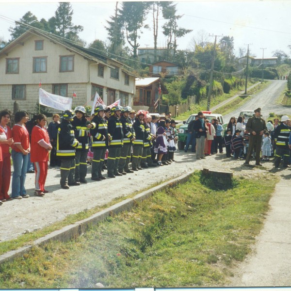 Desfile de fiestas patrias en Cochamó