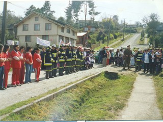 Desfile de fiestas patrias en Cochamó