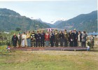 Acto cívico de fiestas patrias en Cochamó