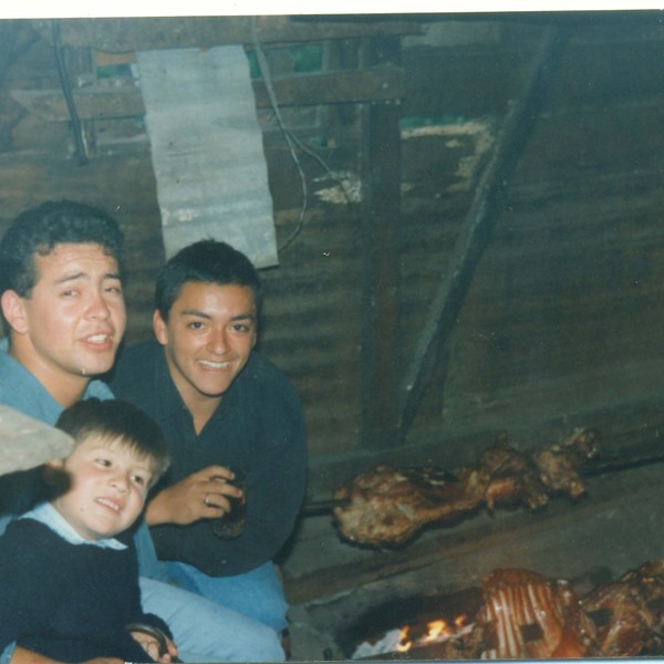 Preparación de asado familiar