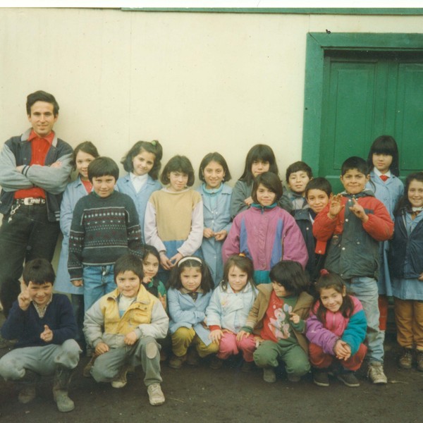 Estudiantes de la Escuela "Justo Donoso"