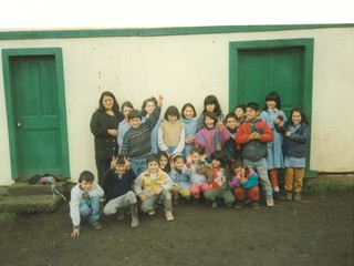 Estudiantes de la Escuela "Justo Donoso"