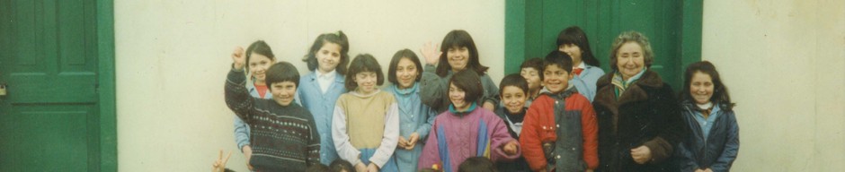 Estudiantes de la escuela "Justo Donoso" de Cochamó